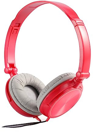 jojofuny Lightweight Foldable Headphones Microphone Headset for Smartphones Pc Laptop Volume Control