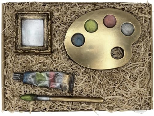 Schokolade Maler Geschenkset – Schokoladen Geschenk für Künstler & Kunstlehrer – Lustige Geschenkidee für Hobby-Maler zur Ausstellung – Pinsel & Palette Box