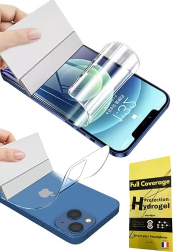 WardSan [4 pezzi per iPhone 11 6,1 pollici - 4 pellicole protettive idrogel (2 anteriori e 2 posteriori) 3D integrali | Antiurto | Custodia compatibile | Pellicola protettiva in morbido TPU | Meglio d