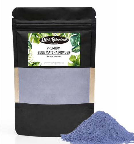 Drink Botanicals Ireland | Premium Grade Blue Matcha Powder | 45 + Servings, 45g,1.058oz | Blue Matcha Caffè Coffee Latte, Tea, Baking Blue Food Colouring |100% Natural, Vegan, Gluten-Free