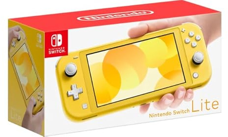 Nintendo Switch Lite Console – (Japanese Version) | Handheld Gaming System | Compact & Lightweight | Region-Free | Built-in Controls | Great for Travel & Kids | Japanese Packaging (Yellow)