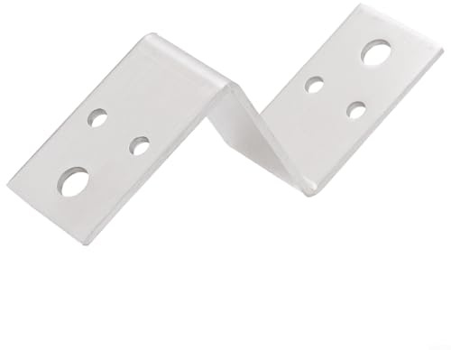 RichVibe Z-förmige Halterung, Winkel aus Edelstahl, multifunktional, verdickte Z-förmige Ecke, Regalhalterung für Schränke, Hängeschränke (60 mm)