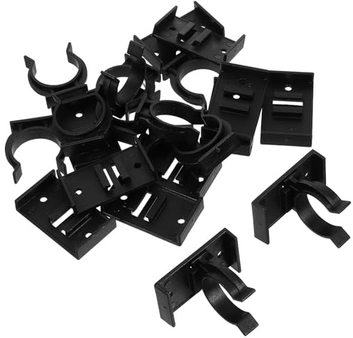 SOPOTUTU 12 Clips de Plástico Negro para Zócalos de Muebles y Bases de Encimeras, Material Resistente y Reutilizable, Ideales para Ajustes en Muebles de Exterior