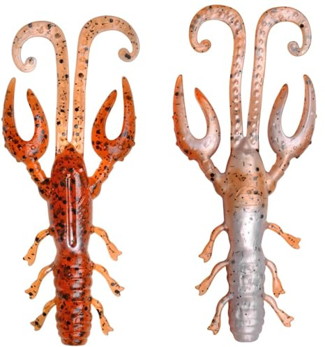 Spro Gummiköder für Barsche & Zander 9cm 5g Scent Series Insta Craw, Farbe:Browny