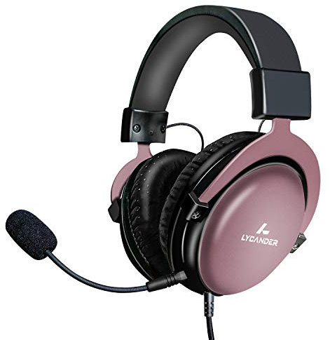 LYCANDER Casque USB avec Microphone Amovible, Prise Audio Hybride 3,5 mm et entrée USB, Construction en Métal Robuste, Convient pour les Appels de Conférence, la Musique, les Films et les Jeux