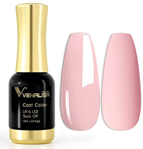 VENALISA Esmaltes Semipermanentes de Uñas en Gel UV LED Rosa 12ml Esmaltes de Uñas en Gel Nail Polish