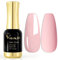 VENALISA 12ml Nude Pink Gel Nail Polish Soak Off Nail Lamp UV LED Natural Nail Gel Polish Nail Art DIY Manicure French Gifts, 0.43 OZ