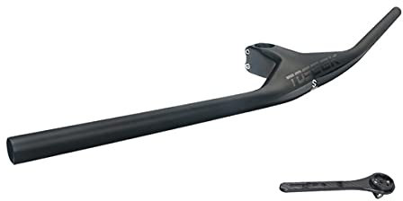 AJIC Radfahren MTB Mountainbike Lenker 28,6 Mm Super Light Carbon Integrierte Fahrradlenker Für Mountainbike, XC (Handlebar Length : 800mm, Stem Lenght : 90mm)