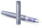 Parker Penna stilografica Vector XL | Laccatura argento-blu metallizzato su ottone | Pennino medio con ricarica di inchiostro blu | Confezione regalo