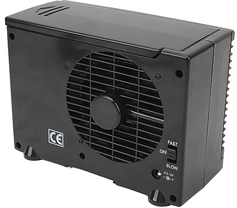 Tragbare Klimaanlagen, DC12V-Mini-Klimaanlage und Kleiner Persönlicher Verdunstungsluftkühler und Luftbefeuchterventilator, 2-Gang-verstellbarer Auto-Luftkühler, Verbessern die
