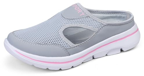 Meik Mangni Zoccoli Donna Uomo Sabot Ciabatte Grigio Rosa 38 EU