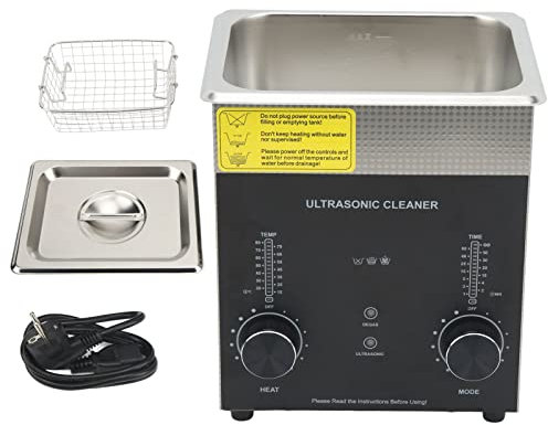 2L Ultrasonic Cleaner with Timer Heater Degas Mode Stainless Steel Multiple Vent Holes Double Fuse for Industrial Parts Jewelry Cleaner(110V), 2L Ultrasonic Cleaner with Timer Heater Degas ModeUl