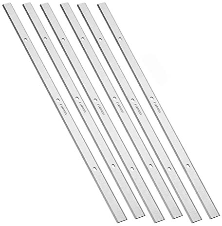 BQingWay 6pcs Lames de raboteuse Double Couteaux à Double Tranchant 330 x12x1.5mm for métabo DH330 DH316 HSS Outil de Coupe de rabotement en Acier à Haute Vitesse (Taille : 13 inch)