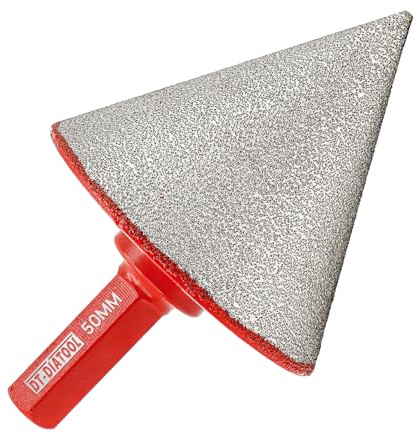 DT-DIATOOL Diamant-Schrägbohrer – 5,1 cm Diamant-Senkbohrer mit Sechskantschaft zum Vergrößern des Trimmens, Formen vorhandener Löcher in Granit, Marmor, Feinsteinzeug