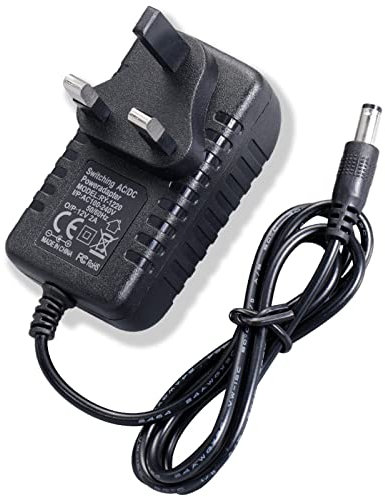 Fuente de alimentación 12V 2A, enchufe de especificación británica, adaptador de corriente 100-240V a 12V DC, transformador de controlador, adaptador de corriente universal para tiras de luz LED.