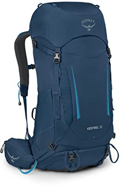Osprey Kestrel Men's Backpack, 38L, Atlas Blue, L/XL