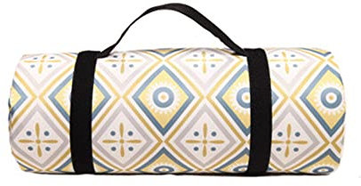 DOTBUY-SHOP Coperta da Picnic Impermeabile Portatile, Antisabbia Coperta da Campeggio Grande Pieghevole Leggero Bambini Come Tappeto da Gioco per Spiaggia Giardino (rombo Piccolo,150x100cm)