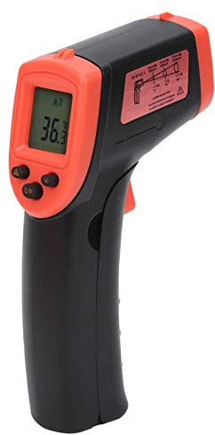 CHICIRIS Infrarot Thermometer, HW600 Berührungsloses ir Thermometer, LCD Display, Digitales Temperaturmessgerät, Zum Kochen, Autowartung, HVAC, Elektrotechnik (Nicht für den Menschlichen) Rot