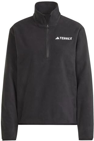 adidas Women's Terrex Multi Essentials Half Zip Fleece Jacket, Black, M