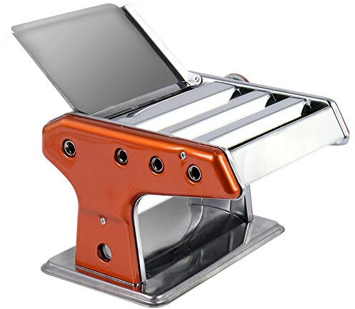 CCKUHN Machine à pâtes Professionnelle Professionnelle, Presse à Nouilles multifonctionnelle, Machine à Nouilles Manuelle pour Cuisine, Coupe fraîche (Couleur : Orange, Taille : 22 (Orang
