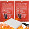 2 Piezas Manta Ignífuga para Hogar y Cocina, 100x100CM Manta Ignífuga de Emergencia, Manta Ignífuga de Fibra de Emergencia para Oficina Camping Horno Garaje