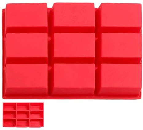 Moldes de silicona para hornear – Juego de moldes de silicona para hornear, molde resistente, molde de pan pequeño, rectangular, antiadherente, para pan de maíz, brownie, tarta de queso, chocolate