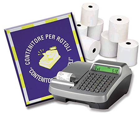 Confezione 50 Rotoli Termici, mm 79,5x80 mt Omologati per Registratore di Cassa, Carta Termica 1^ Qualità