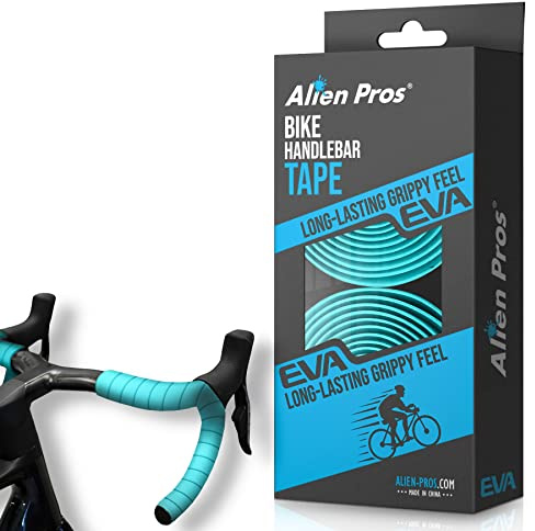 Alien Pros Cykel Styrlinda (Set om 2) – Bianchi Green - Ta ditt cykelgrepp till nästa nivå med dessa styrband - Linda in din cykelstyre för en fantastisk bekväm åktur