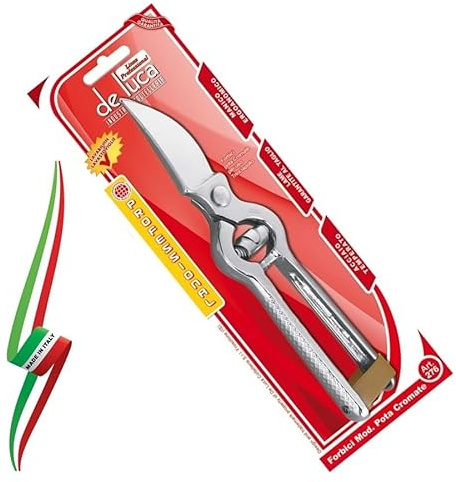 FORBICE TRINCIA POLLO DA CUCINA 210 mm IN ACCIAIO TEMPERATO  DE LUCA COLTELLERIE  MADE IN ITALY