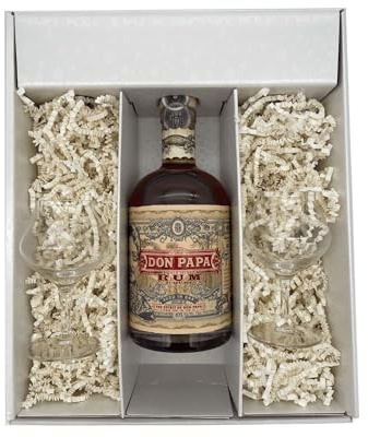 Coffret cadeau Blanc - Rhum – Don Papa Mount Kanlaon – 2 verres Chef & Sommelier