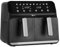 Dihl 8L Double Air Fryer Black, 2 x 4L Independent Baskets, Dual Zone Air Fryer, Family Size Healthy Oil-Free Air Fryer Oven 10 Pre-Sets & Digital LED Display, 1700W