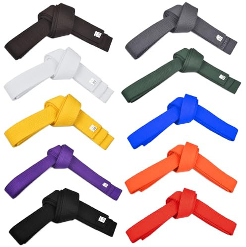 KAADUU Karate Gürtel, Allzweck-Kampfsport-Gürtel, Judogürtel, Taekwondo-Gürtel, langlebiger MMA-Gürtel, Größe 4,2 cm, Braun, 300