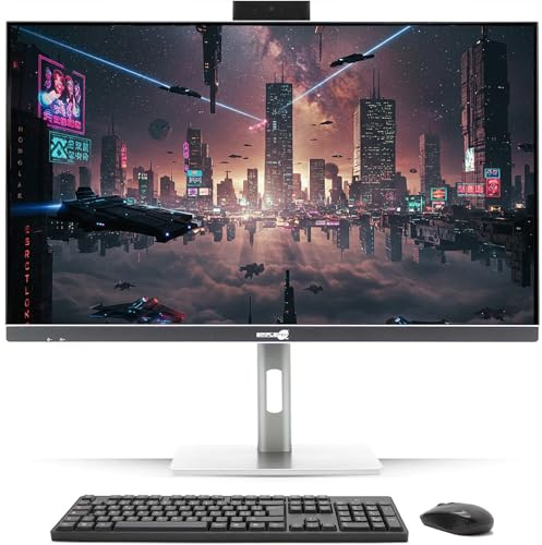 Simpletek - All in One PC 27 4K Core i7 8° Gen | GTX 1660 6GB GDDR6 | Windows 10 Pro 16GB RAM - 480GB SSD | Computer Fisso da Gaming, Grafica, Montaggio video