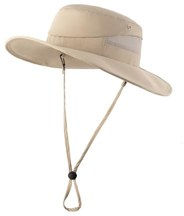 Zylioo L/XL Sonnenschutz Sonnenhut für Großen Kopf, UPF50+ UV Schutz Wanderhut Safari Hut Buschhut Boonie Hat Outdoor