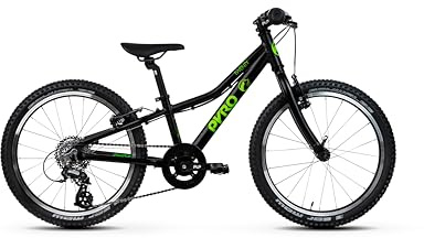 TechniBike PYRO Twenty - leichtes Kinderfahrrad 20 Zoll für Mädchen und Jungen (Lenker mit Microshift 8-Gang Kettenschaltung, ergonomischer Sattel, ab 7,6kg)