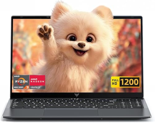 Tivique Ordenador Portátil 16 Pulgadas 4300U Supera a 3500U/3200U/N150/N95, Portátil con 16GB DDR4 512GB SSD | Cámara con Cubierta Física, Batería de Larga Duración | para Oficina y Estudios