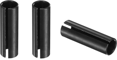 sourcing map 3 adattatori per pinza da 8 mm (5/16) a 6,35 mm (1/4) in acciaio al carbonio per fresatrice di riduzione della pinza utensile per mandrino di conversione per lavorazione del legno