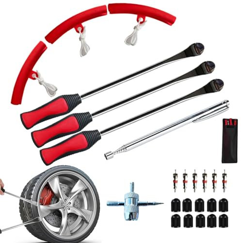 Reifenwechselwerkzeug, Motorrad-Reifenlöffel,Reifenmontiergerät Reifenentfernungswerkzeug Reifenwechselset - Reifenmontagewerkzeuge, Reifeneisen für Freizeitfahrzeuge, Rollstühle, Privatanwender, Gesc