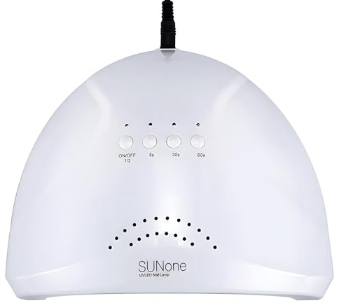 Sun-ONE1 Professional 48W UV LED Nail Lamp for Gel Polish - Dual Light Fast Curing with Auto Sensor, 3 Timer Settings Gel Nail Dryer for Manicure Pedicure, Portable for Home, Salon & Travel Use
