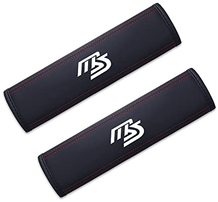 SDUEYZS 2 Pièces Rembourrage de Ceinture de Sécurité, pour Mazda MS Protege Ceinture Voiture Ceinture Confortable IntéRieur Accessoires,White