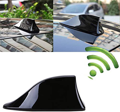 Heart Horse Antenna per auto a forma di pinna di squalo AM/FM Segnale di design Antenna da tetto con base adesiva per auto SUV Camion Van (nero)