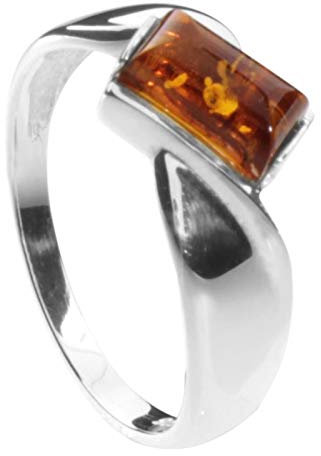 Ring - Kirsti - Silber 925/000 mit Bernstein