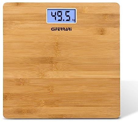 G3 Ferrari G30042 Bilancia Pesapersone Digitale Banwood Care, 50g/180 Kg, Bamboo
