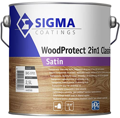 IMPREGNANTE per Legno WoodProtect 2in1 Classic (ex SIGMALIFE VS-X Satin) (1 lt)