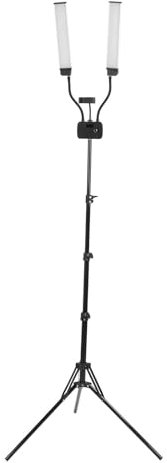 Luce di Riempimento a LED a Doppio Braccio, Luce per Selfie con Treppiede a Luce LED, Luce Video a LED a Doppio Braccio con Controllo Separato con Supporto per Telefono, Luce