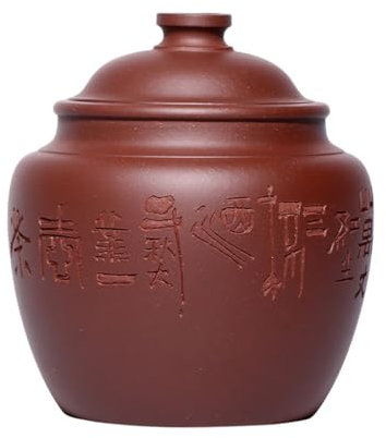 SFANIIX Stash Jar Container Purple Clay Tea Caddy Wake Up Tea Caddy Loose Tea Storage Tea Caddy Chinese Storage Tea Caddy Pu'er Sealed Tea Caddy Vintage Storage Jars