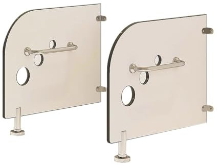 2 Stück Kindergärten Urinal Trennwand Toiletten Trennwand, Urinal Sichtschutz Trennwand, Öffentliche Gesundheit Trennwand, Mit Handlauf