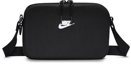 Nike Heritage Crossbody Bag 2.0 (Small), Black/Black/White, MISC