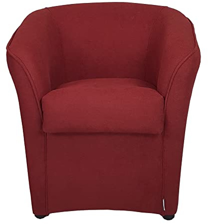 Totò Piccinni POLTRONA a POZZETTO design | Alta QUALITA' | Made in Italy (Tessuto Bordeaux)