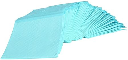 CORHAD 50stücke Einweg- -Pads Für Haustiere Welpen-Trainings-Pads Blau Und Weiß Für Haustier-Training Und